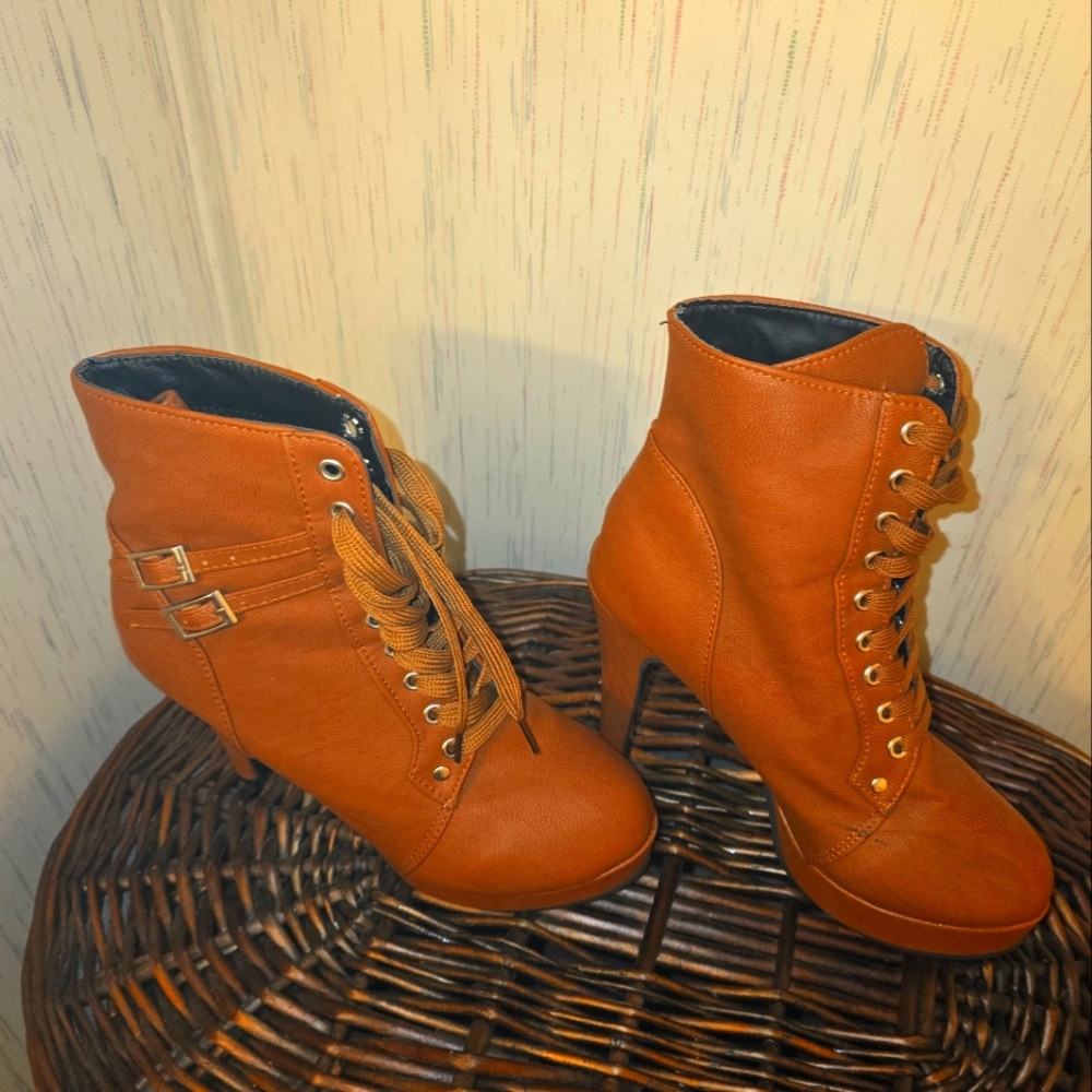 Brown Ankle Boots Shein